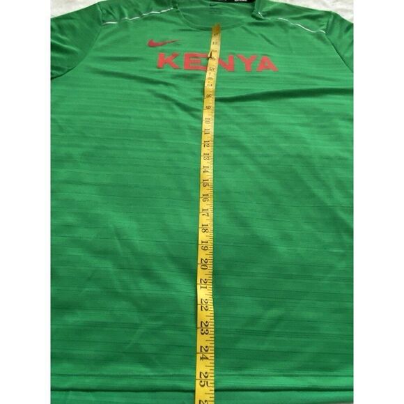 Nike Dri Fit KENYA TEAM ISSUED RUNNING Shirt Green CT0105-320 Men's 2XL NO TAGS - Picture 8 of 14